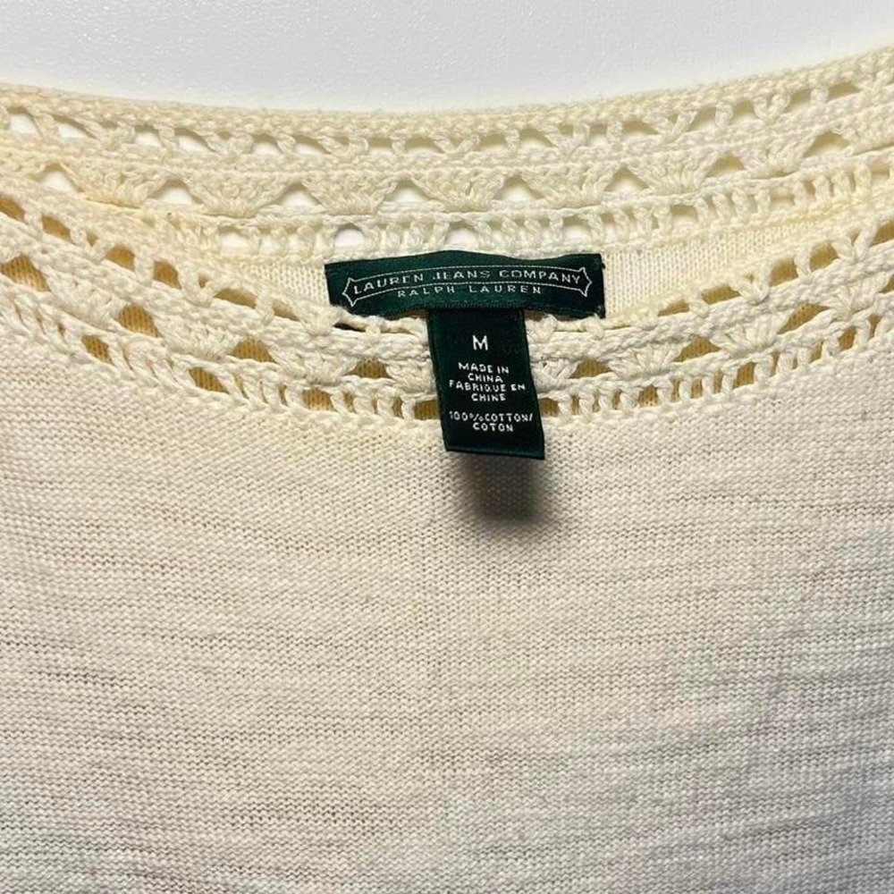 Lauren Jeans Co. by Ralph Lauren Boho Knit Cotton Top